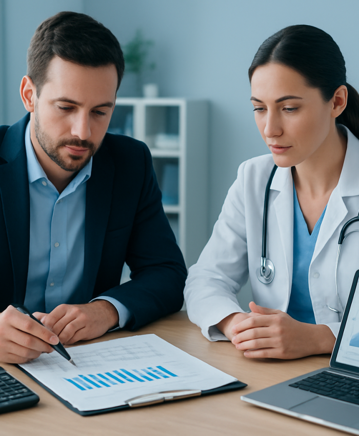 Gestão de hora extra 100% em clínica médica com análise de jornada e folha de pagamento.
